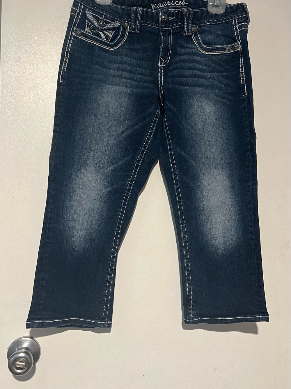 Maurices Women's Dark Blue Straight Leg Jeans